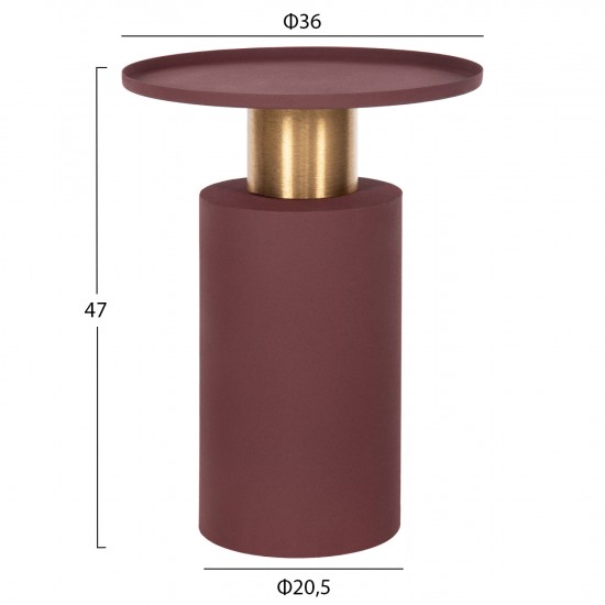 ΒΟΗΘΗΤΙΚΟ ΤΡΑΠΕΖΑΚΙ PUNJAB ΜΕΤΑΛΛΟ ΣΕ ΚΕΡΑΜΙΔΙ-ΧΡΥΣΟΧΑΛΚΙΝΟ Φ36x47Υεκ.