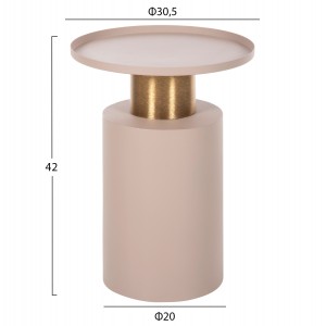 ΒΟΗΘΗΤΙΚΟ ΤΡΑΠΕΖΑΚΙ PUNJAB ΜΕΤΑΛΛΟ ΣΕ ΕΚΡΟΥ-ΧΡΥΣΟΧΑΛΚΙΝΟ Φ30,5x42Υεκ.