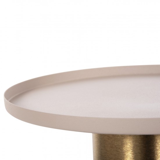 ΒΟΗΘΗΤΙΚΟ ΤΡΑΠΕΖΑΚΙ PUNJAB ΜΕΤΑΛΛΟ ΣΕ ΕΚΡΟΥ-ΧΡΥΣΟΧΑΛΚΙΝΟ Φ30,5x42Υεκ.