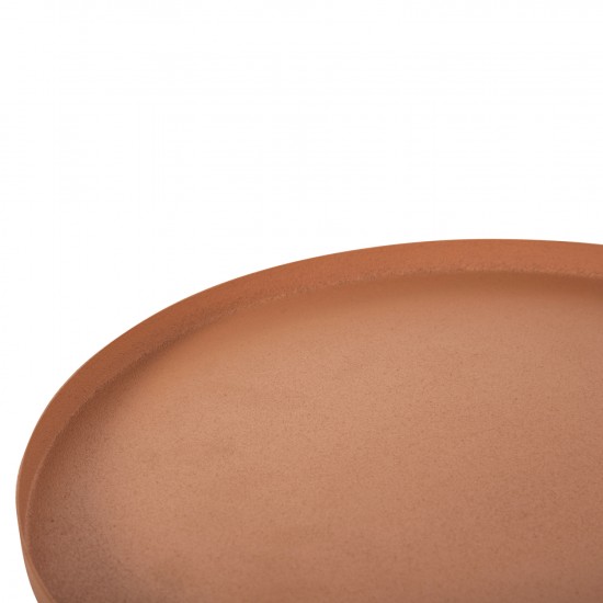 ΒΟΗΘΗΤΙΚΟ ΤΡΑΠΕΖΑΚΙ PUNJAB ΜΕΤΑΛΛΟ ΣΕ ΠΟΡΤΟΚΑΛΙ-ΧΡΥΣΟΧΑΛΚΙΝΟ Φ30,5x42Υεκ.