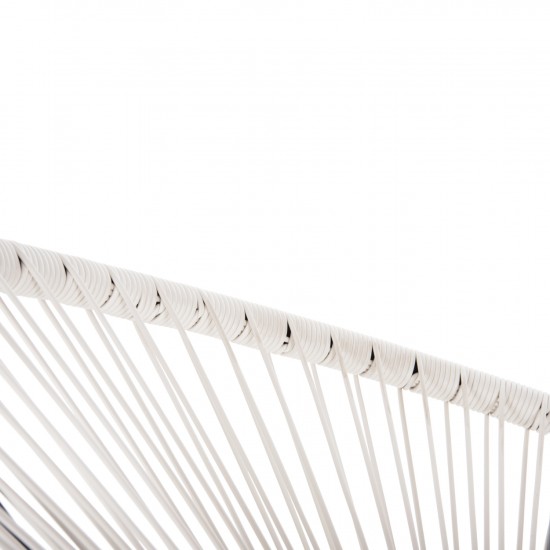 ΠΟΛΥΘΡΟΝΑ ΤΥΠΟΥ ΦΩΛΙΑ ΜΕΤΑΛ. ACAPULCO ΜΑΥΡΗ-ΛΕΥΚΟ ΣΥΝΘ.RATTAN 71x72x80Υεκ