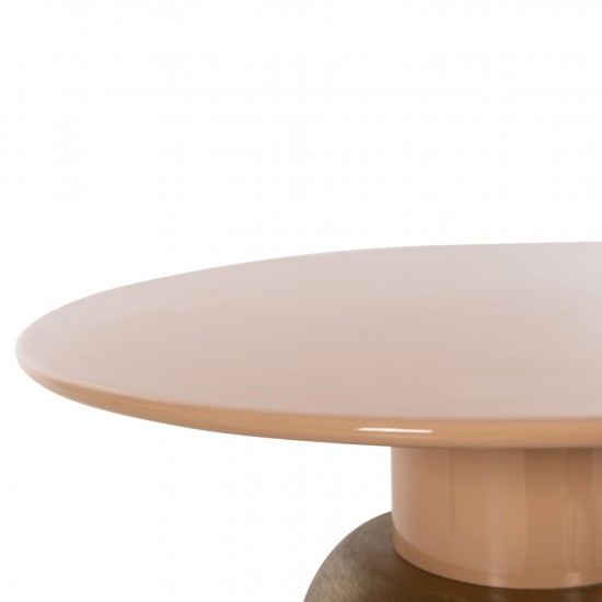 ΒΟΗΘΗΤΙΚΟ ΤΡΑΠΕΖΑΚΙ PATNA ΜΕΤΑΛΛΟ ΣΕ ΣΟΜΟΝ-ΧΡΥΣΟ Φ40,5x43Υεκ