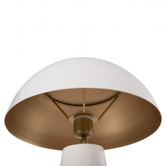 ΕΠΙΤΡΑΠΕΖΙΟ ΦΩΤΙΣΤΙΚΟ SMUSH ΜΕΤΑΛΛΟ ΣΕ ΛΕΥΚΟ-ΡΥΘΜΙΖΟΜΕΝΟ ΚΑΠΕΛΟ Φ32,5x69Υεκ.