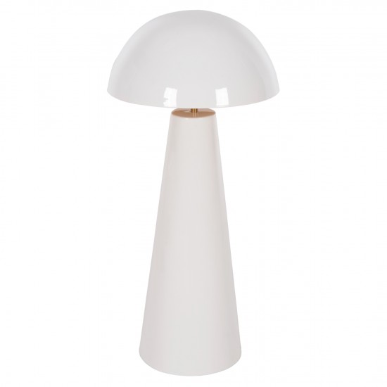 ΕΠΙΤΡΑΠΕΖΙΟ ΦΩΤΙΣΤΙΚΟ SMUSH ΜΕΤΑΛΛΟ ΣΕ ΛΕΥΚΟ-ΡΥΘΜΙΖΟΜΕΝΟ ΚΑΠΕΛΟ Φ32,5x69Υεκ.