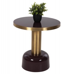 ΒΟΗΘΗΤΙΚΟ ΤΡΑΠΕΖΑΚΙ ERODE ΜΕΤΑΛΛΟ ΣΕ ΚΕΡΑΣΙ-ΧΡΥΣΟ Φ50,5x52,5Υ εκ.