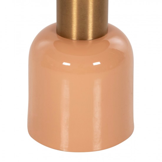 ΒΟΗΘΗΤΙΚΟ ΤΡΑΠΕΖΑΚΙ ERODE ΜΕΤΑΛΛΟ ΣΟΜΟΝ-ΧΡΥΣΟ-ΜΠΕΖ Φ40,5x45,5Υ εκ.