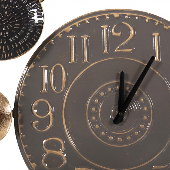 ΡΟΛΟΙ ΤΟΙΧΟΥ ΜΕΤΑΛΛΙΚΟ ΓΚΡΙ ΜΕ ΜΑΥΡΟΥΣ ΔΕΙΚΤΕΣ & ΧΡΥΣΟΥΣ ΑΡΙΘΜΟΥΣ 117x49Υεκ