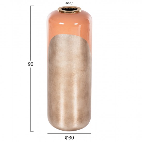 ΔΙΑΚΟΣΜΗΤΙΚΟ BAZO ΔΑΠΕΔΟΥ RAKSASA ΜΕΤΑΛΛΟ ΣΕ ΣΟΜΟΝ-ΑΝΟΙΧΤΟ ΧΑΛΚΙΝΟ Φ30x90Υεκ