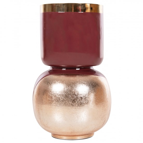 ΕΠΙΤΡΑΠΕΖΙΟ ΔΙΑΚΟΣΜΗΤΙΚΟ BAZO LINGON ΜΕΤΑΛΛΟ ΚΕΡΑΣΙ-ΧΡΥΣΟ ΠΕΡΛΕ Φ21x37,5Υ