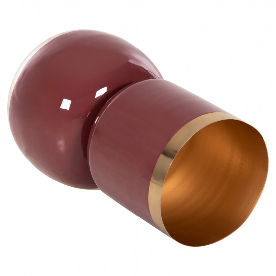 ΕΠΙΤΡΑΠΕΖΙΟ ΔΙΑΚΟΣΜΗΤΙΚΟ BAZO LINGON ΜΕΤΑΛΛΟ ΚΕΡΑΣΙ-ΧΡΥΣΟ ΠΕΡΛΕ Φ21x37,5Υ