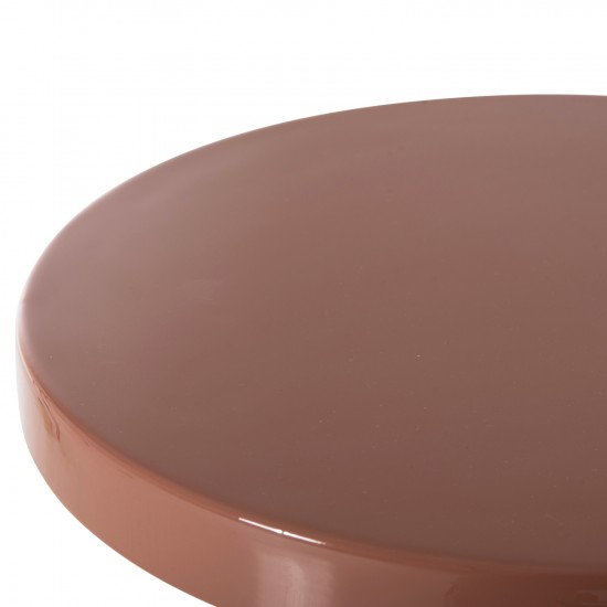 ΒΟΗΘΗΤΙΚΟ ΤΡΑΠΕΖΑΚΙ SURAT ΜΕΤΑΛΛΟ ΣΕ ΣΟΜΟΝ-ΧΡΥΣΟ Φ40,5x60,5Υ εκ.