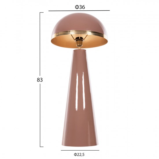 ΦΩΤΙΣΤΙΚΟ ΔΑΠΕΔΟΥ SMUSH ΜΕΤΑΛΛΟ ΣΟΜΟΝ & ΧΡΥΣΟ-ΡΥΘΜΙΖΟΜΕΝΟ ΚΑΠΕΛΟ Φ36,5x84Υ