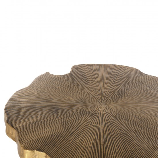 ΤΡΑΠΕΖΙ ΣΑΛΟΝΙΟΥ ANGUL ΜΕΤΑΛΛΟ ΣΕ ΧΡΥΣΟ-ΜΑΥΡΟ 62x62x44Υεκ.