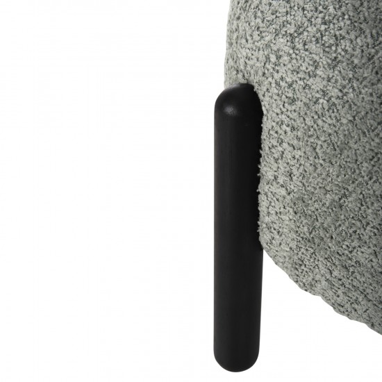 ΣΚΑΜΠΟ EWAN ΣΤΡΟΓΓΥΛΟ ΦΥΣΤΙΚΙ ΜΠΟΥΚΛΕ ΥΦΑΣΜΑ-ΜΑΥΡΑ ΜΕΤΑΛ. ΠΟΔΙΑ Φ45x36Υεκ