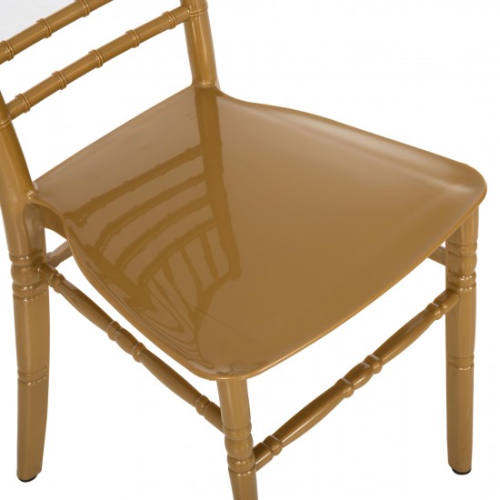 ΚΑΡΕΚΛΑ ΠΟΛΥΠΡΟΠΥΛΕΝΙΟΥ CATERING TIFFANY NEW ΧΡΥΣΟ ΧΡΩΜΑ 41.2x49.7x89Υεκ.