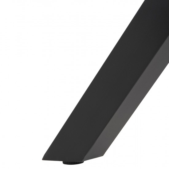 ΤΡΑΠΕΖΙ ΑΛΟΥΜΙΝΙΟΥ ΟΡΘΟΓΩΝΙΟ TAWNEE ΑΝΘΡΑΚΙ-POLYWOOD ΦΥΣΙΚΟ 219,5x89,5x73Υ