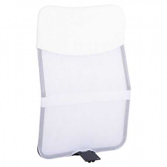 ΚΑΡΕΚΛΑ ΓΡΑΦΕΙΟΥ ΛΕΥΚΟ MESH & PU ΕΚΡΟΥ