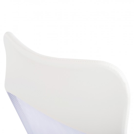 ΚΑΡΕΚΛΑ ΓΡΑΦΕΙΟΥ ΛΕΥΚΟ MESH & PU ΕΚΡΟΥ