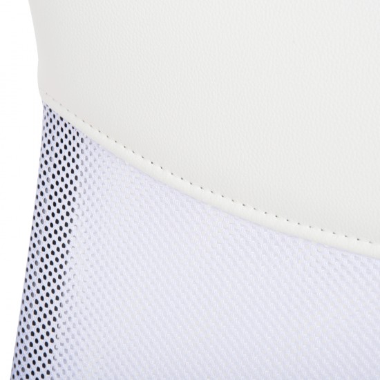 ΚΑΡΕΚΛΑ ΓΡΑΦΕΙΟΥ ΛΕΥΚΟ MESH & PU ΕΚΡΟΥ