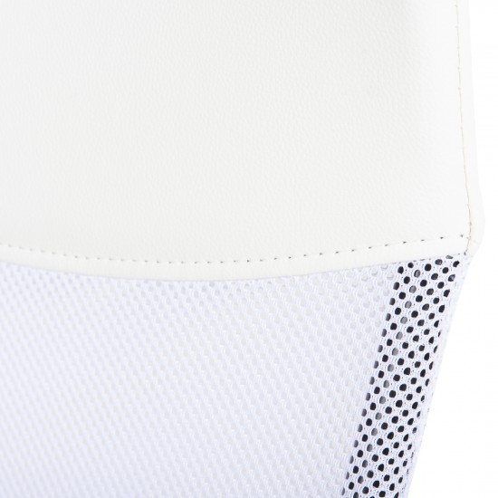 ΚΑΡΕΚΛΑ ΓΡΑΦΕΙΟΥ ΛΕΥΚΟ MESH & PU ΕΚΡΟΥ