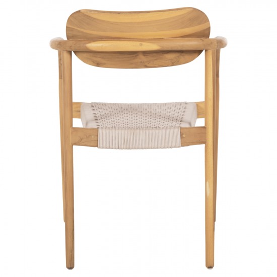 ΠΟΛΥΘΡΟΝΑ OSLO ΞΥΛΟ TEAK ΦΥΣΙΚΟ & ΜΠΕΖ ΣΧΟΙΝΙ 55x54x80Yεκ.