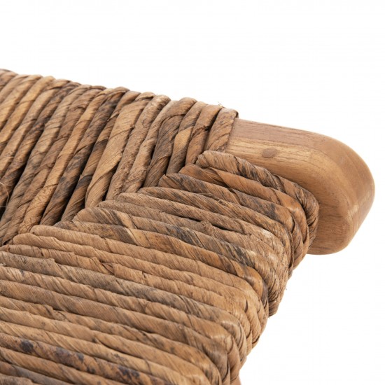 ΣΚΑΜΠΟ ΜΠΑΡ WALTER ΞΥΛO TEAK ΣΕ ΦΥΣΙΚΟ-ΨΑΘΑ 46x55x105Υ εκ.