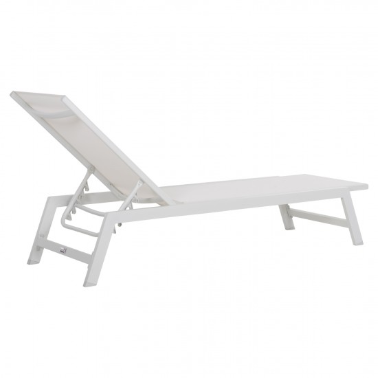 ΞΑΠΛΩΣΤΡΑ ΑΛΟΥΜΙΝΙΟΥ RABIA ΛΕΥΚΗ & ΛΕΥΚΟ TEXTILENE 191,5x55,5x89,5Υεκ.