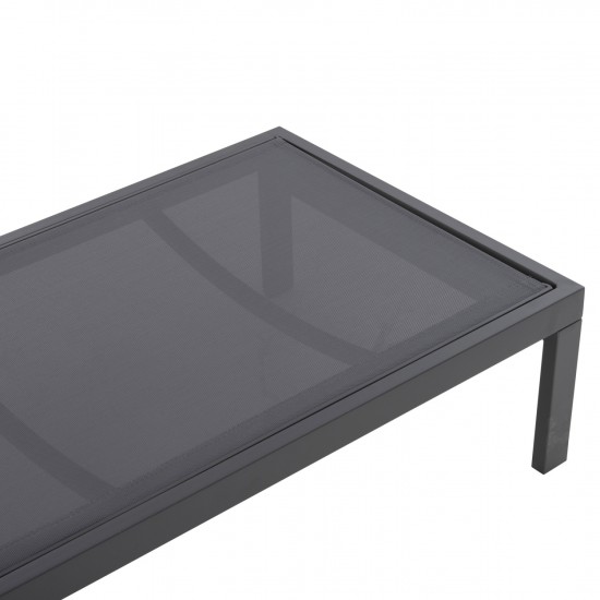 ΞΑΠΛΩΣΤΡΑ ΑΛΟΥΜΙΝΙΟΥ THATCHER ΑΝΘΡΑΚΙ & ΑΝΘΡΑΚΙ TEXTILENE 196,5x64,5x92Υεκ