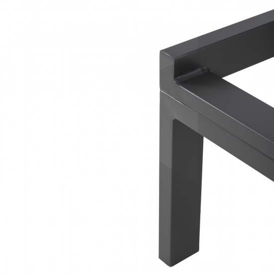 ΞΑΠΛΩΣΤΡΑ ΑΛΟΥΜΙΝΙΟΥ THATCHER ΑΝΘΡΑΚΙ & ΑΝΘΡΑΚΙ TEXTILENE 196,5x64,5x92Υεκ