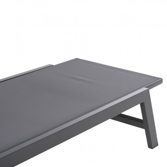 ΞΑΠΛΩΣΤΡΑ ΑΛΟΥΜΙΝΙΟΥ RABIA ΑΝΘΡΑΚΙ ΣΚΕΛΕΤΟΣ & TEXTILENE 191,5x55,5x89,5Υεκ.