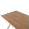 ΤΡΑΠΕΖΙ ΑΛΟΥΜΙΝΙΟΥ ΟΡΘΟΓΩΝΙΟ TAWNEE ΣΑΜΠΑΝΙ-POLYWOOD ΦΥΣΙΚΟ 150x89,5x73Υ