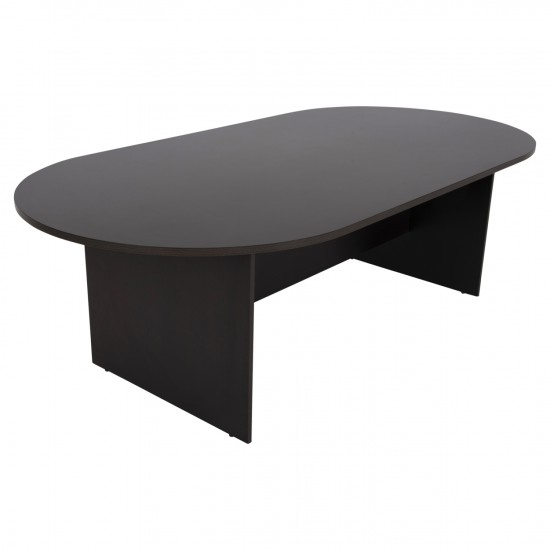 ΓΡΑΦΕΙΟ ΣΥΝΕΔΡΙΑΣΕΩΝ ΟΒΑΛ SIENNA  ΜΕΛΑΜΙΝΗ ΣΕ WENGE 240x120x75Υεκ.