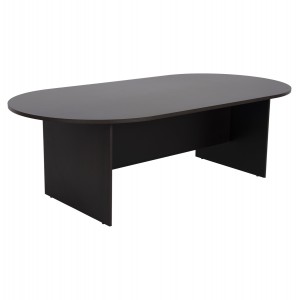 ΓΡΑΦΕΙΟ ΣΥΝΕΔΡΙΑΣΕΩΝ ΟΒΑΛ SIENNA  ΜΕΛΑΜΙΝΗ ΣΕ WENGE 240x120x75Υεκ.