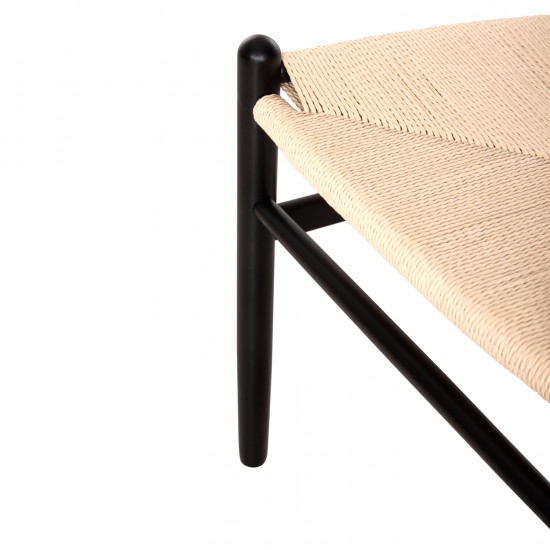 ΚΑΡΕΚΛΑ ΤΡΑΠΕΖΑΡΙΑΣ BRAVE ΞΥΛΟ ΟΞΙΑΣ ΜΑΥΡΟ-ΣΧΟΙΝΙ ΜΠΕΖ 54.5x53x75Υεκ.