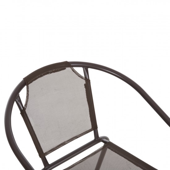 ΠΟΛΥΘΡΟΝΑ ΕΞ.ΧΩΡΟΥ LEDAN ΜΕΤΑΛΛO & TEXTILENE ΚΑΦΕ 55x58x72Υεκ.