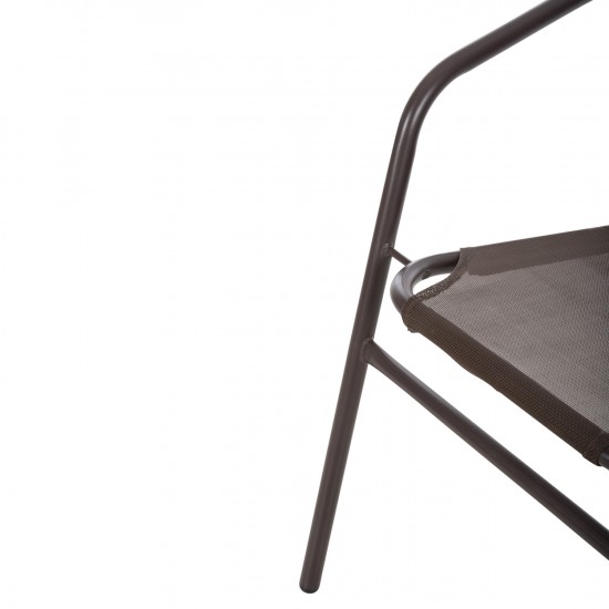 ΠΟΛΥΘΡΟΝΑ ΕΞ.ΧΩΡΟΥ LEDAN ΜΕΤΑΛΛO & TEXTILENE ΚΑΦΕ 55x58x72Υεκ.