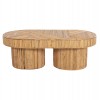 ΤΡΑΠΕΖΙ ΣΑΛΟΝΙΟΥ GATSBY ΟΒΑΛ TOP RATTAN ΧΡΩΜΑ ΦΥΣΙΚΟ 110x59x39Υεκ.