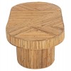 ΤΡΑΠΕΖΙ ΣΑΛΟΝΙΟΥ GATSBY ΟΒΑΛ TOP RATTAN ΧΡΩΜΑ ΦΥΣΙΚΟ 110x59x39Υεκ.