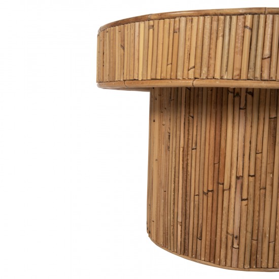 ΤΡΑΠΕΖΙ ΣΑΛΟΝΙΟΥ GATSBY ΟΒΑΛ TOP RATTAN ΧΡΩΜΑ ΦΥΣΙΚΟ 110x59x39Υεκ.