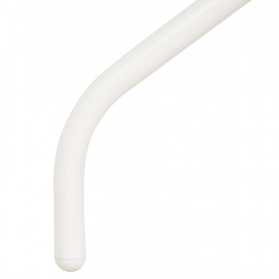 ΤΡΑΠΕΖΙ ΕΞ.ΧΩΡΟΥ ΣΤΡΟΓΓΥΛΟ LINO ΜΕΤΑΛΛΙΚΟ ΛΕΥΚΟ Φ60x70Υεκ.