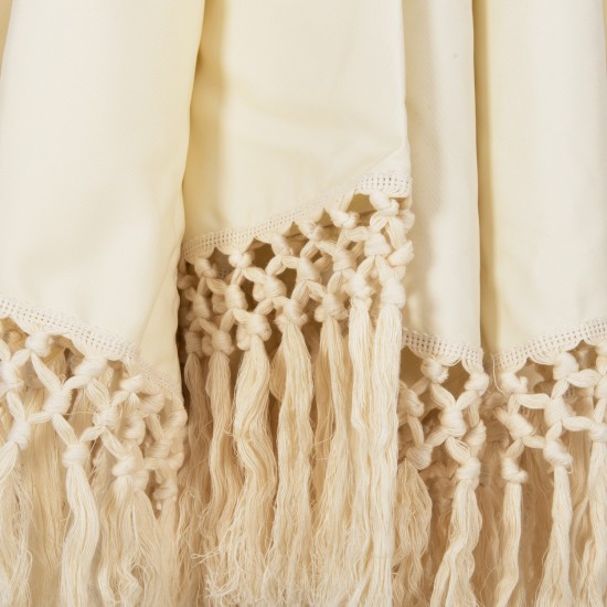 ΟΜΠΡΕΛΑ ΕΠΑΓΓΕΛΜΑΤΙΚΗ ΜΑΚΡΑΜΕ ΚΡΟΣΙ ΜΠΕΖ ΜΕ ΞΥΛΙΝΟ ΣΚΕΛΕΤΟ Φ3X2.50Υm