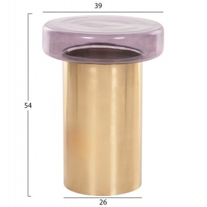 ΒΟΗΘΗΤΙΚΟ ΤΡΑΠΕΖΑΚΙ CARMO ΜΩΒ ΓΥΑΛΙ-ΧΡΥΣΟ ΜΕΤΑΛΛΟ Φ39Χ54Υεκ