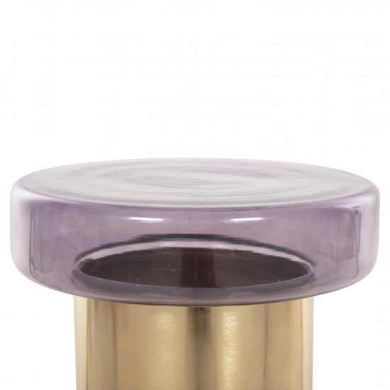 ΒΟΗΘΗΤΙΚΟ ΤΡΑΠΕΖΑΚΙ CARMO ΜΩΒ ΓΥΑΛΙ-ΧΡΥΣΟ ΜΕΤΑΛΛΟ Φ39Χ54Υεκ