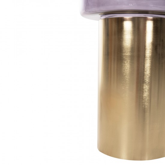 ΒΟΗΘΗΤΙΚΟ ΤΡΑΠΕΖΑΚΙ CARMO ΜΩΒ ΓΥΑΛΙ-ΧΡΥΣΟ ΜΕΤΑΛΛΟ Φ39Χ54Υεκ