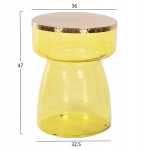 ΒΟΗΘΗΤΙΚΟ ΤΡΑΠΕΖΑΚΙ RANE ΓΥΑΛΙ ΠΡΑΣΙΝΩΠΟ-ΧΡΥΣΟ ΜΕΤΑΛΛΟ TOP Φ36x47Υεκ.