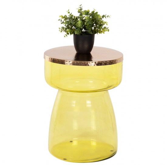 ΒΟΗΘΗΤΙΚΟ ΤΡΑΠΕΖΑΚΙ RANE ΓΥΑΛΙ ΠΡΑΣΙΝΩΠΟ-ΧΡΥΣΟ ΜΕΤΑΛΛΟ TOP Φ36x47Υεκ.