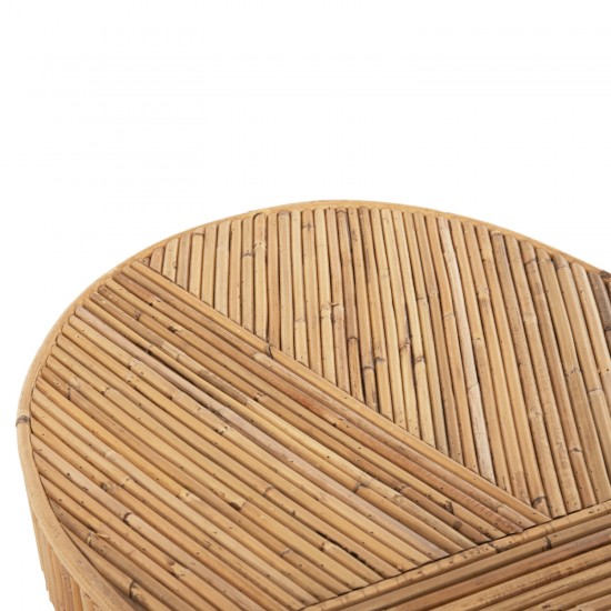 ΚΟΝΣΟΛΑ ΟΒΑΛ GATSBY ΦΥΣΙΚΟ RATTAN ΣΕ ΦΥΣΙΚΟ ΧΡΩΜΑ 110x45x74,5Υεκ.
