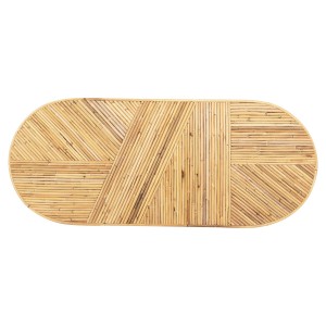 ΚΟΝΣΟΛΑ ΟΒΑΛ GATSBY ΦΥΣΙΚΟ RATTAN ΣΕ ΦΥΣΙΚΟ ΧΡΩΜΑ 110x45x74,5Υεκ.