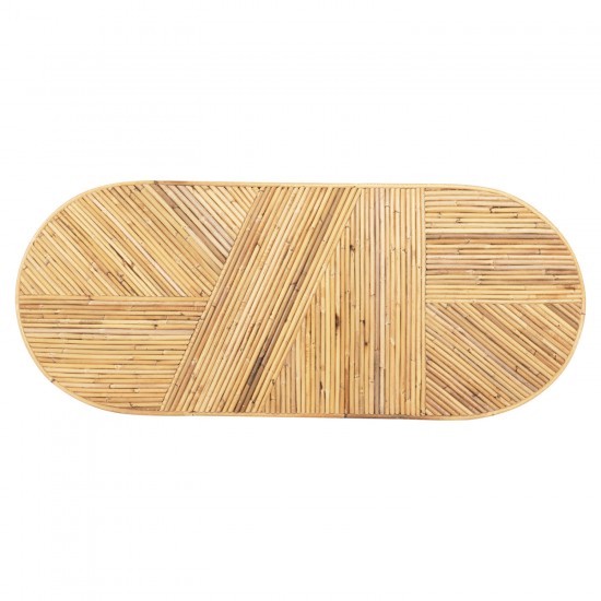 ΚΟΝΣΟΛΑ ΟΒΑΛ GATSBY ΦΥΣΙΚΟ RATTAN ΣΕ ΦΥΣΙΚΟ ΧΡΩΜΑ 110x45x74,5Υεκ.