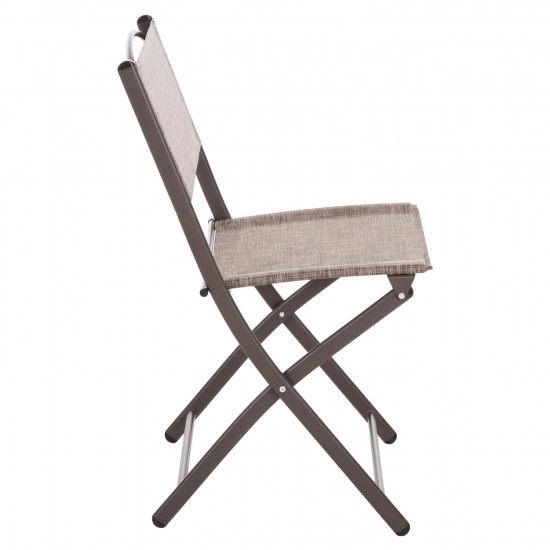 ΠΤΥΣΣΟΜΕΝΗ ΚΑΡΕΚΛΑ MAG ΚΑΦΕ ΜΕΤΑΛΛΟ-ΚΑΦΕ TEXTILENE 45x51x81Υεκ.